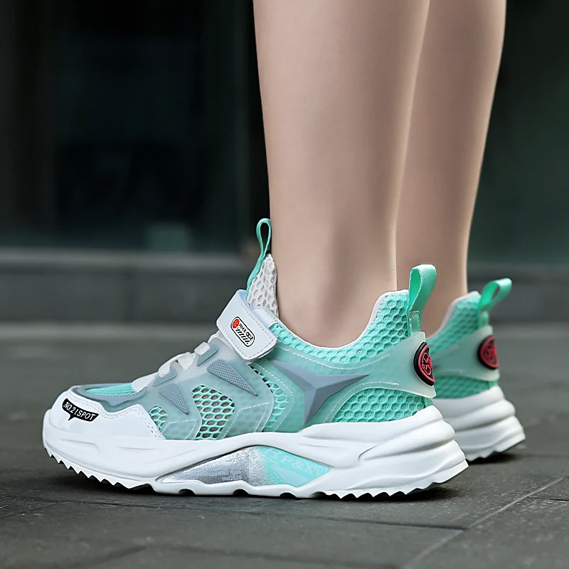 

Children Sneakers Breathable Sport Walking Shoes New Fashion Kids Shoes Breathable Toddler Girls Pink Flats Tenis De Masculino