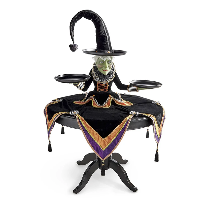 

Персонализированный стол Witch из смолы, держатель для закусок, креативные товары для Хэллоуина и вечеринок для дома, гостиной, бара, декор JA55