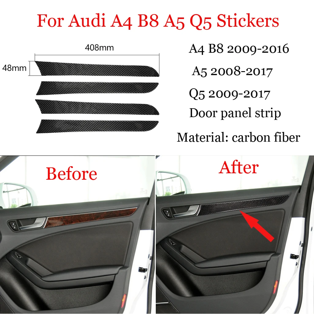 Carbon Fiber Automotive Interior, Door Panel Decoration, Door Handle, Pedal Door Strip, Applicable To Audi A4 B8 A5 Q5 2009-2016
Carbon Fiber Automotive Interior, Door Panel Decoration, Door Handle, Pedal Door Strip, Applicable To Audi A4 B8 A5 Q5 2009-2016
