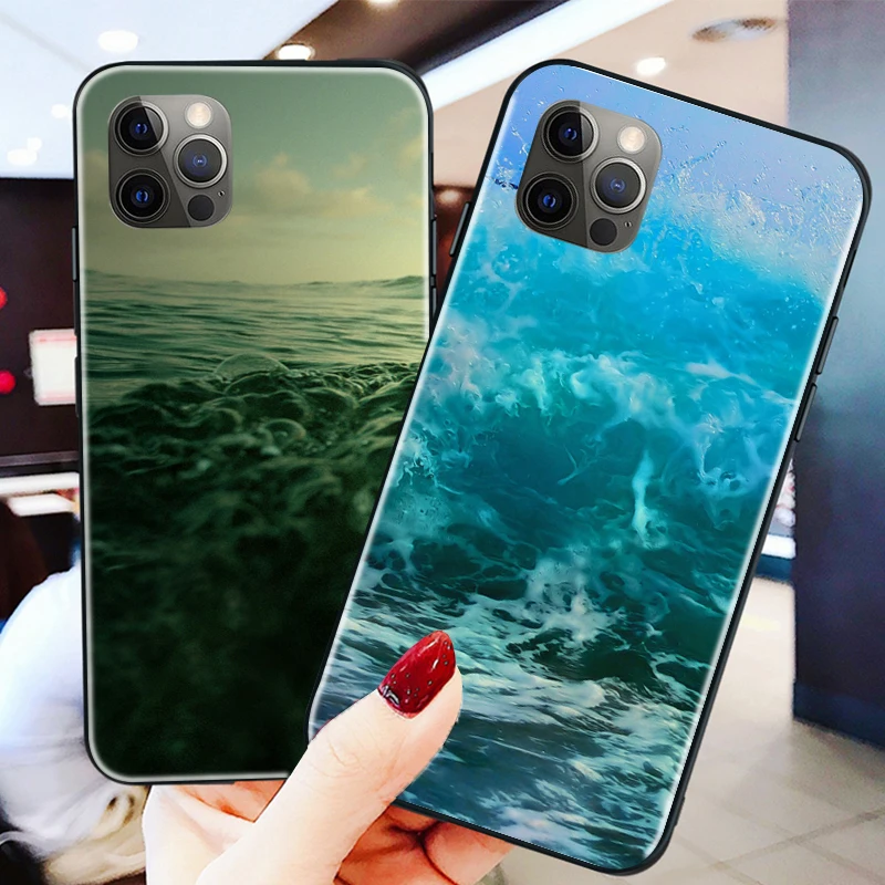 

The Big Wave of kanagawa Phone Cover for iphone X XS XR Soft Fundas Case For iPhone 12 11 pro MAX 6 7 8 Plus SE2020 Magic Surf