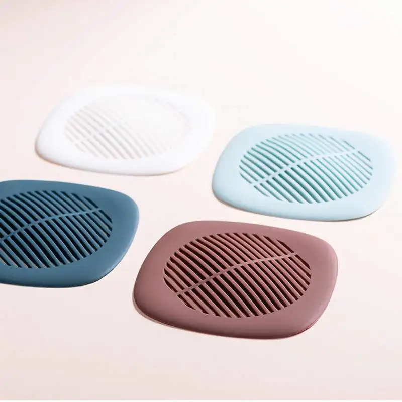Kitchen Bathroom Drain Filter Silicone Sink Strainer Bathroom Hair Filter Drain Protector Household