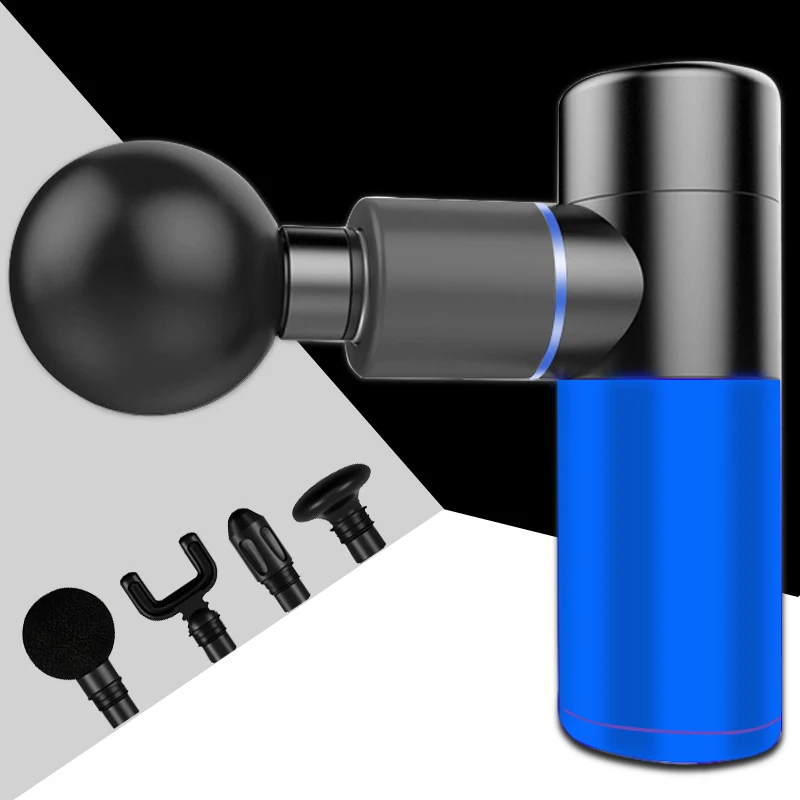 Мини Профессиональный массажный пистолет для тела мышц глубокая фасция массажер