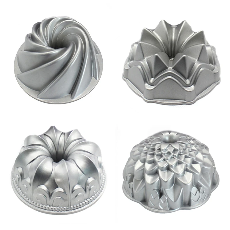 

Cake Pan Non Stick Shaped Tube Pan For Oven Baking Floral Whirlwind Shape Mold