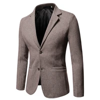 autumnwinter casual blazers classic hot selling small plaid suit jackets high quality woolen cloth warm suit male slim fit 5xl