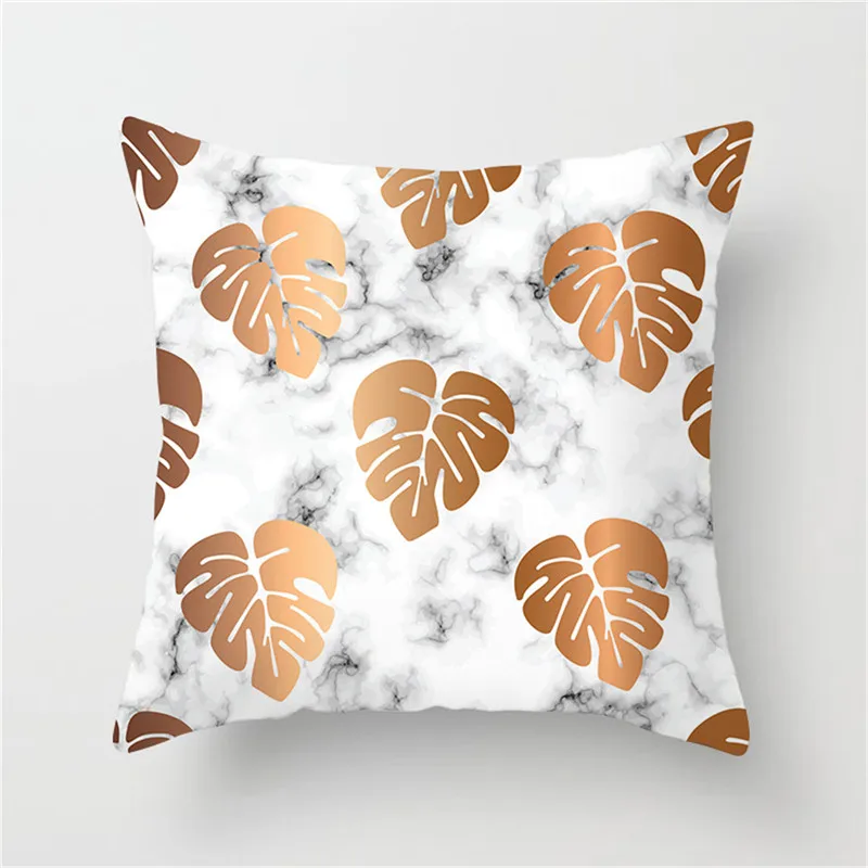 Наволочка Fuwatacchi Marble Pattern Series с рисунком Love Rose Diamond Patchwork для декорирования дома и стульев.