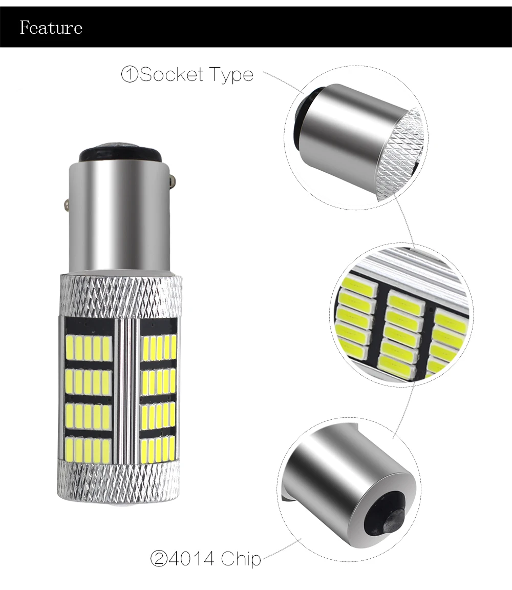 1 шт. 1156 BA15S P21W 92 smd 1157 4014 Светодиодные Автомобильные задние лампы, тормозной светильник s, автомобильная лампа заднего хода, дневной ходовой светильник, белый и красный цвета