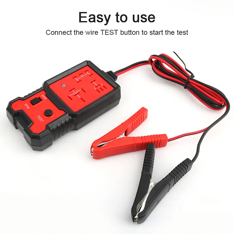 

12V Car Relay Tester Electronic Automotive Car Four-pin Five-Pin Relay Tester Car Battery Checker