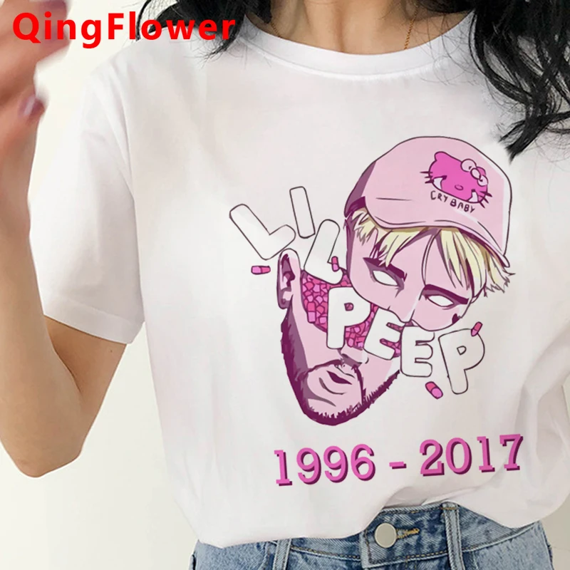 

Lil Peep t-shirt women vintage casual japanese 2021 clothes streetwear plus size