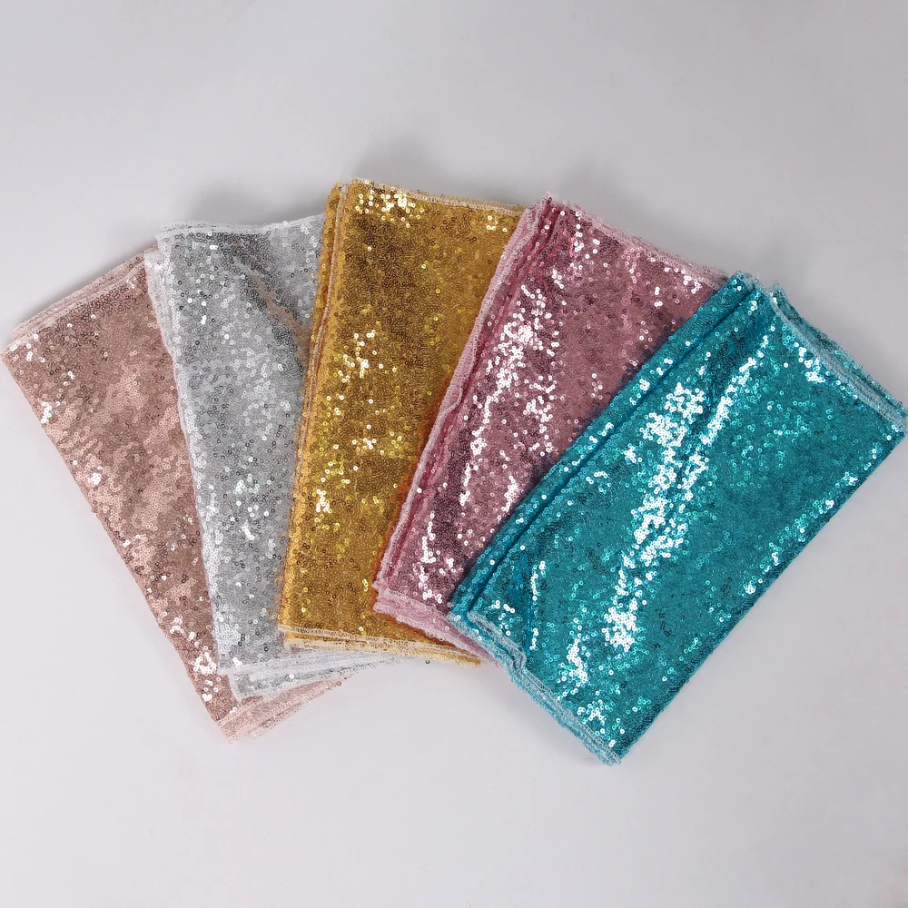 

180cm/250cm/275cm Wedding Table Decoration Sequin Table Runner Party Decoration Rose Gold Silver Pink Blue Wedding Table Runner