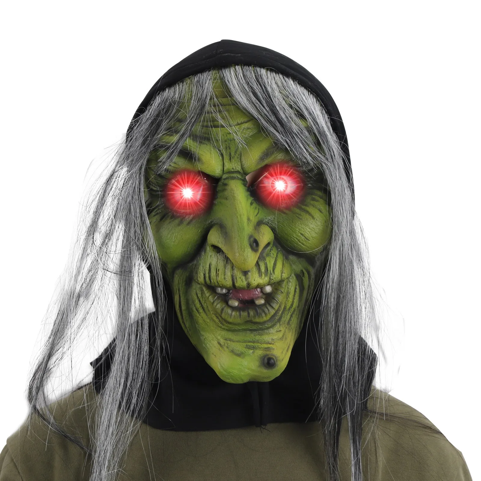 

Страшная маска на Хэллоуин, креативный Забавный головной убор в виде старой ведьмы, реквизит для выпускного вечера, латексный костюм для ве...