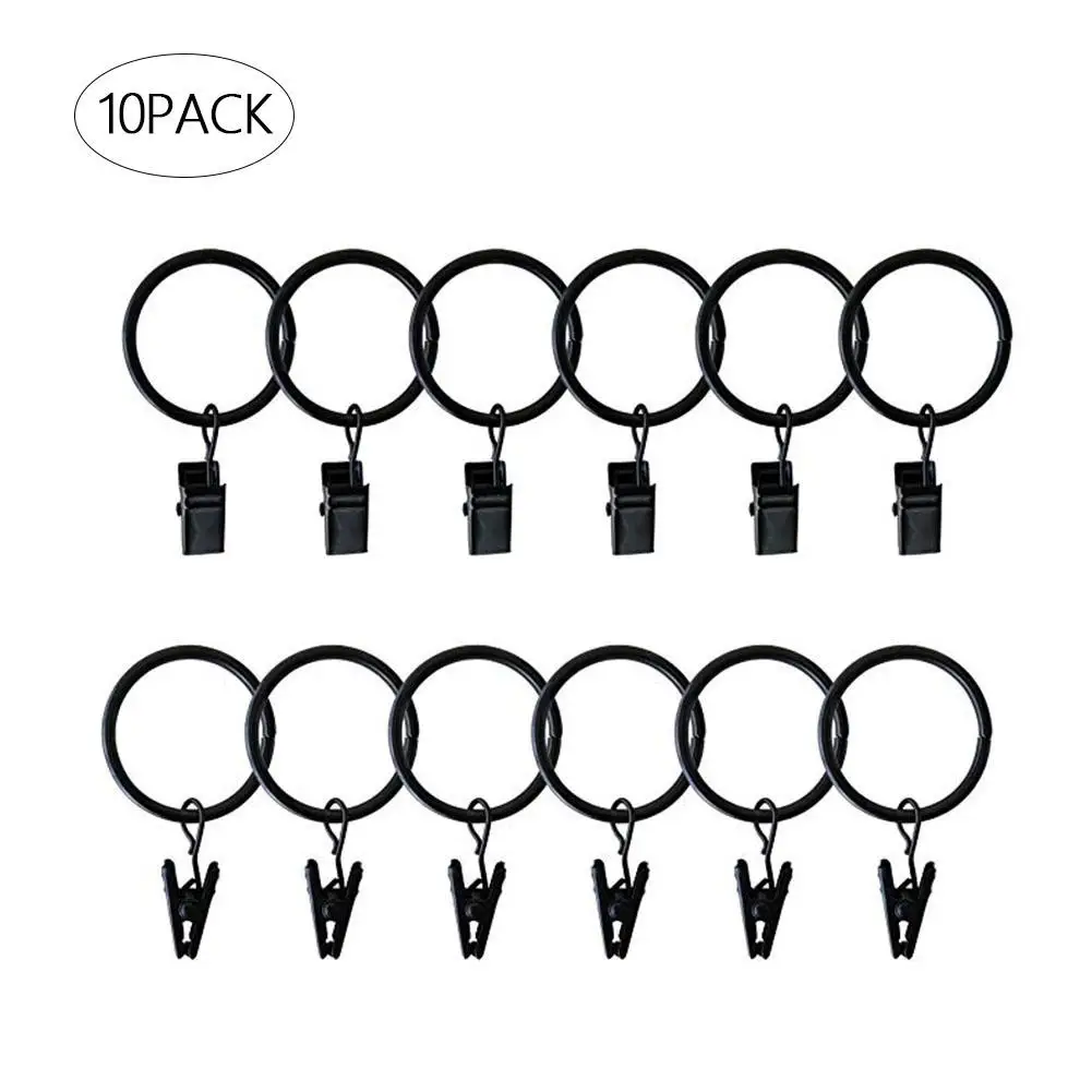 

10PCS Curtain Clip Hook Hanging Ring Curtain Hanging Ring Roman Rod Ring Curtain Ring Shower Curtain Ring Universal