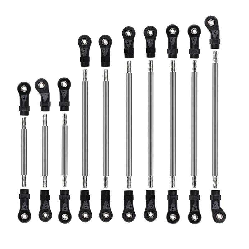 

313Mm Wheelbase Stainless Steel Links Linkage Unassembled Kit for 1/10 RC Crawler Car Traxxas TRX4 Upgrade Parts