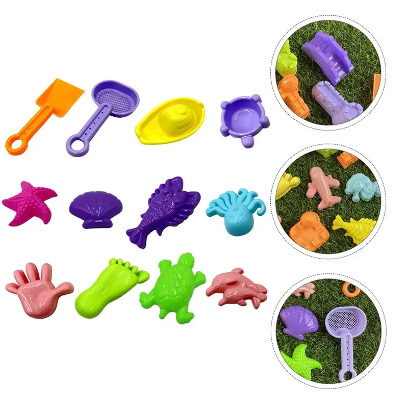 

28pcs Funny Colorful Space Kids Molds DIY Molds Mold Toys for Playing Gift Beach