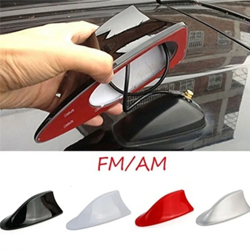 Universal Shark Fin Roof Car Antenna Radio FM/AM Decor Signal Aerial Exterior | Автомобили и мотоциклы