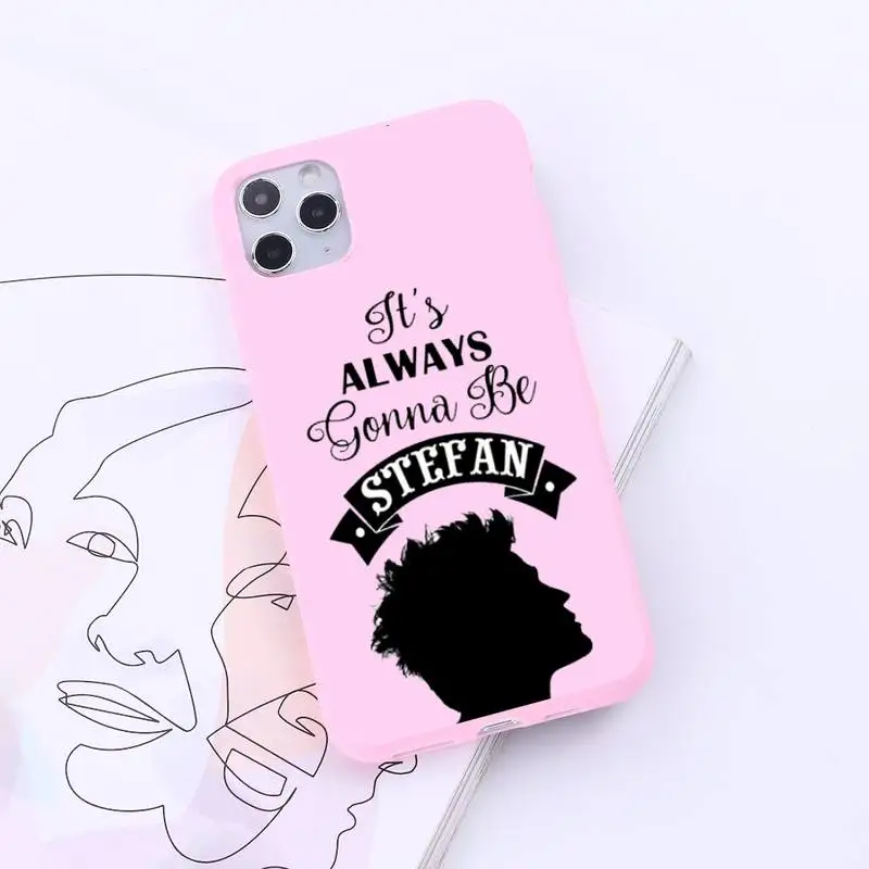 

The Vampire Diaries American TV series Phone Case Candy Color for iPhone 6 7 8 11 12 s mini pro X XS XR MAX Plus