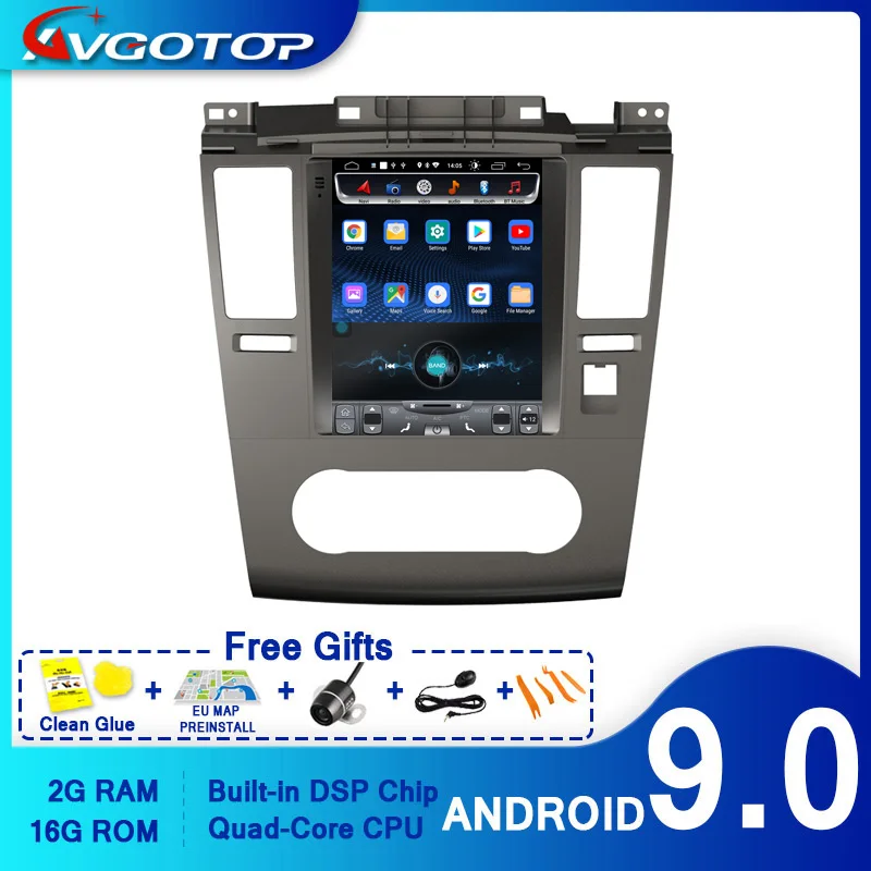 AVGOTOP Android 9 0 Tesla вертикальный экран автомобильное радио GPS Мультимедиа для Nissan TIIDA
