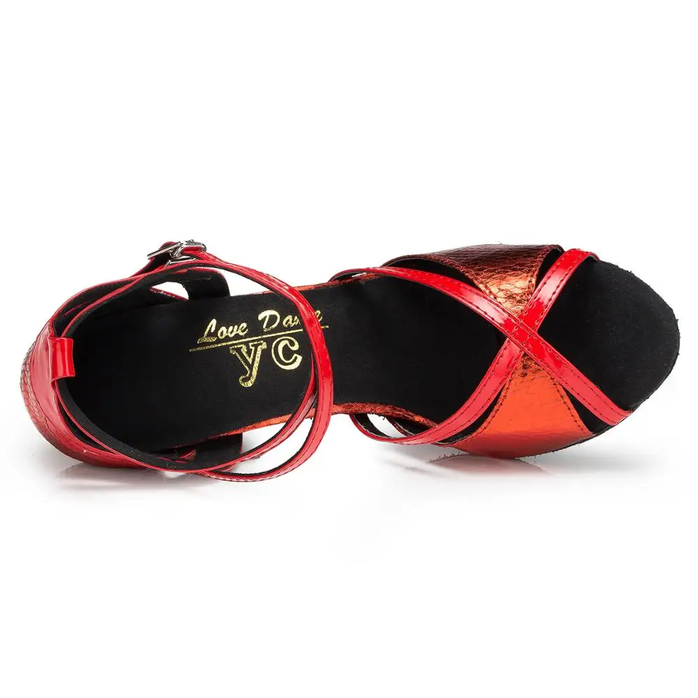 Женские туфли для латиноамериканских танцев бальных танго сальсы Каблук 7 5/10