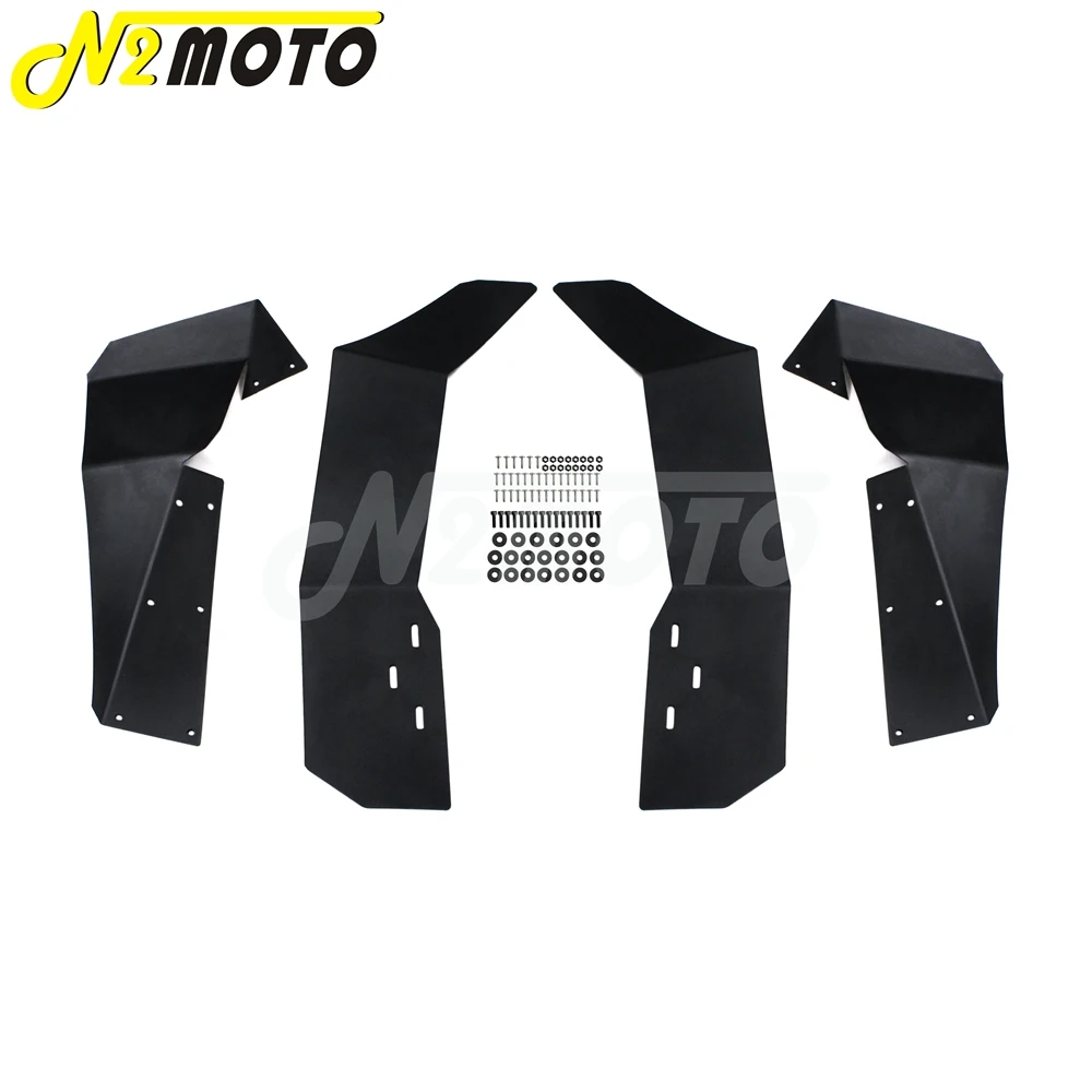 ATV UTV черные Брызговики для Polaris RZR S 900 2016 1000 2015 2017|flare|flares fender |