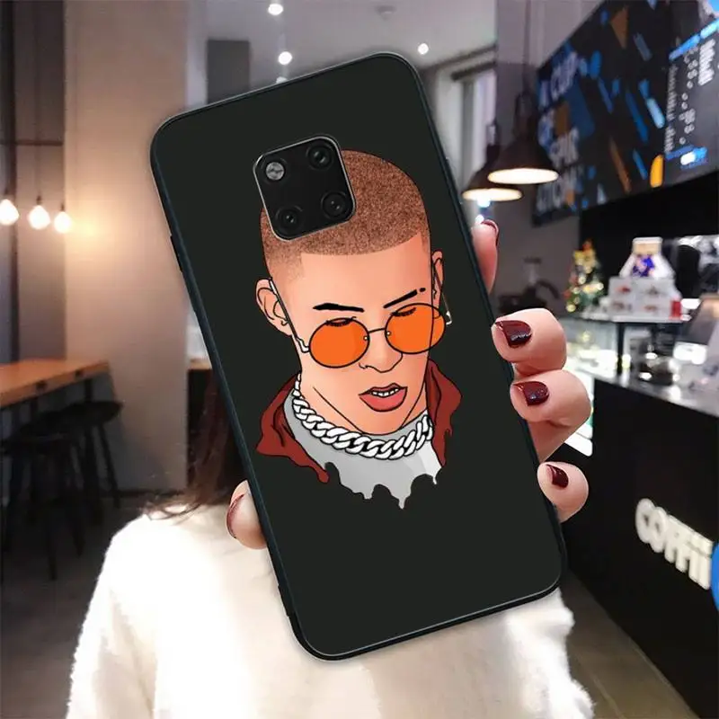 

Bad Bunny Maluma Black Silicone Cover Case For Huawei Mate 9 10 20 30 Lite 9 10 20 30 Pro 20X Funda
