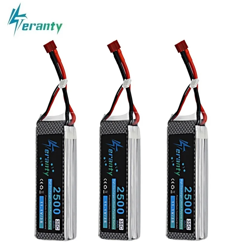 Upgrade Power 11.1V 2500mAh Lipo Battery For RC Toys Car Boats Helicopter Parts 3s Lithium battery 4Pcs/Lots 11.1v Drone | Игрушки и