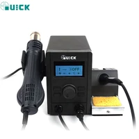 QUICK715 2 In 1 Soldering Station SMD BGA Rework Hot Air Intelligent Digital Station Hot Air Gun Welding Repair Soldering Tools
