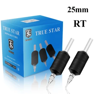 Одноразовые черные силиконовые ручки для татуировок 3R, 5R, 7R, 9R, 11R, 13R, 15R, 18R, 25 мм, 20 шт.