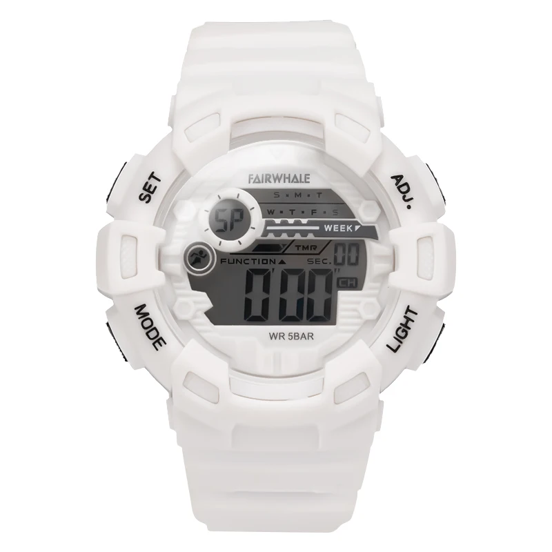 

DITAWATCH Outdoor Sport Watch Men Multifunction 5Bar Waterproof PU Strap LED Display Watches Chrono Digital Watch Reloj Hombre