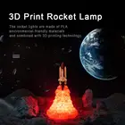 Космический челнок лампы и лампы в виде Луны в ночной Светильник по 3D печати для любителей космоса ракетная лампа