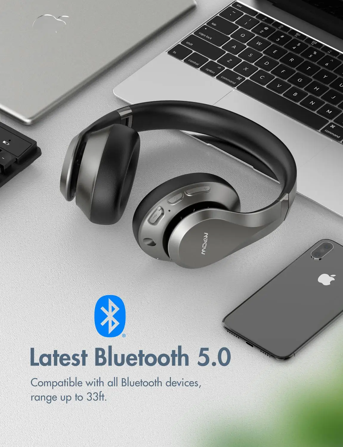 MPOW H20 Bluetooth 5 0 и 3 мм для подключения наушников с микрофоном сопротивление разрыву