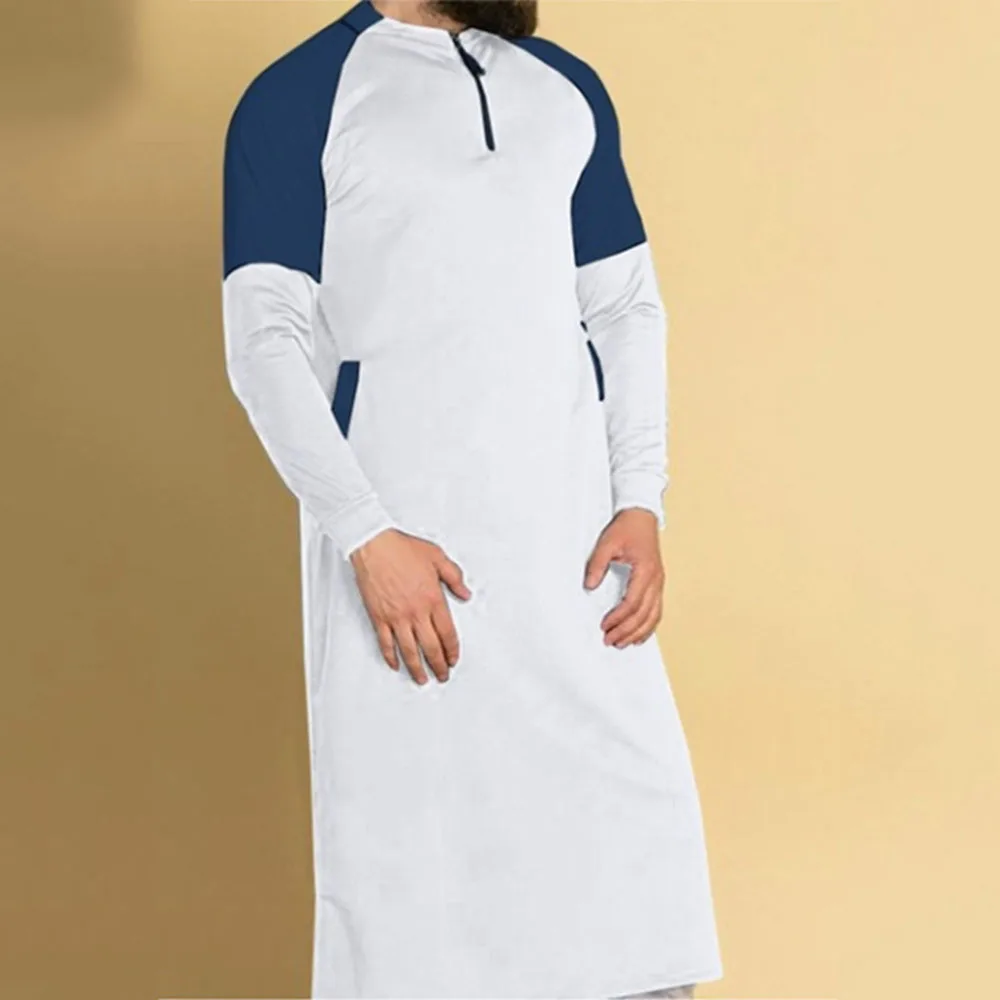 

MEN Muslim Dress Robe Caftan Marocain Qamis Homme Abaya Casual Daily Long Maxi Spring Autumn 2022 New Year Ramadan Festival