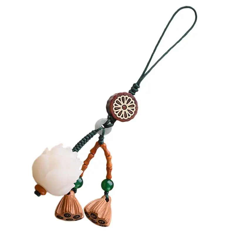 

Lovely Lotus-flower Mobile Phone Pendant Key Chain Pendant Bodhi Pendant