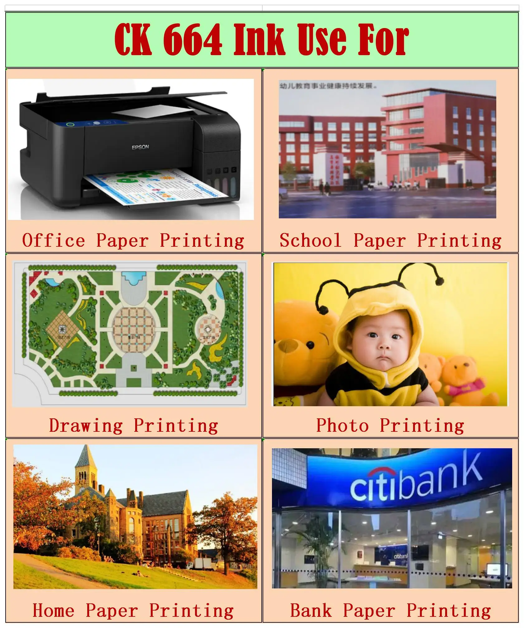 Набор для заправки чернил CK 664 Epson L100 L132 L200 L300 L312 L355 L362 L364 L366 L382 L386 L456 L486 L550 L566 L655 L1300 |