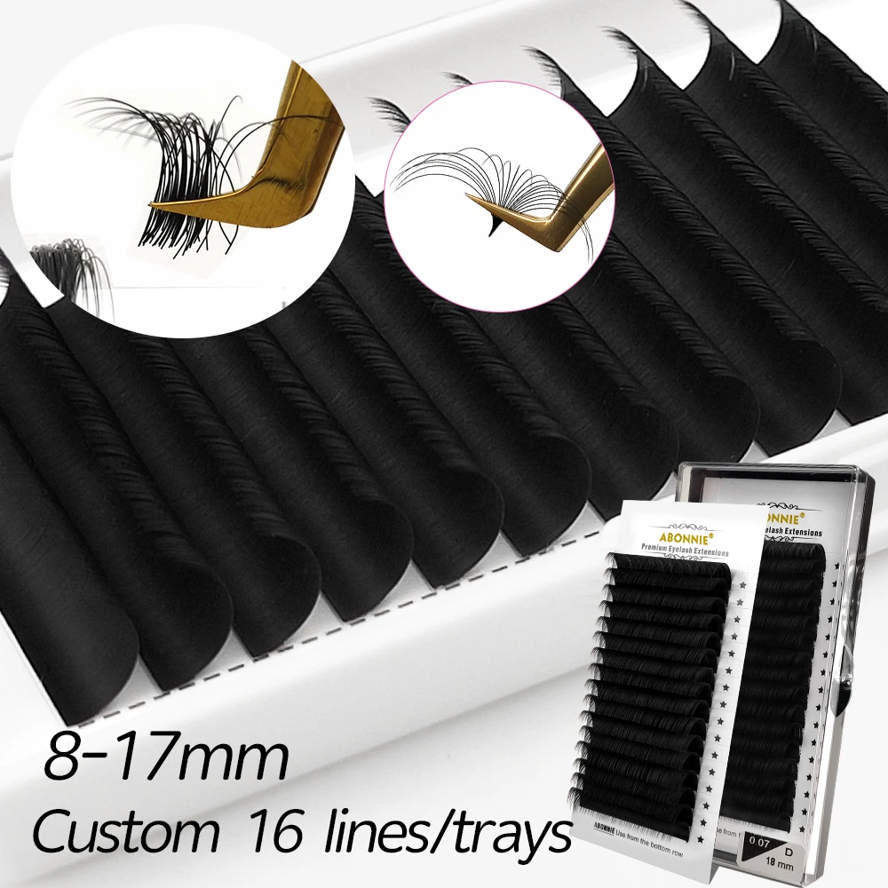 

Abonnie C/D Curl Individual Classic Eyelash Extension Lashes Extension Russian Volume Lashes Matte Faux Mink Professional Cilios