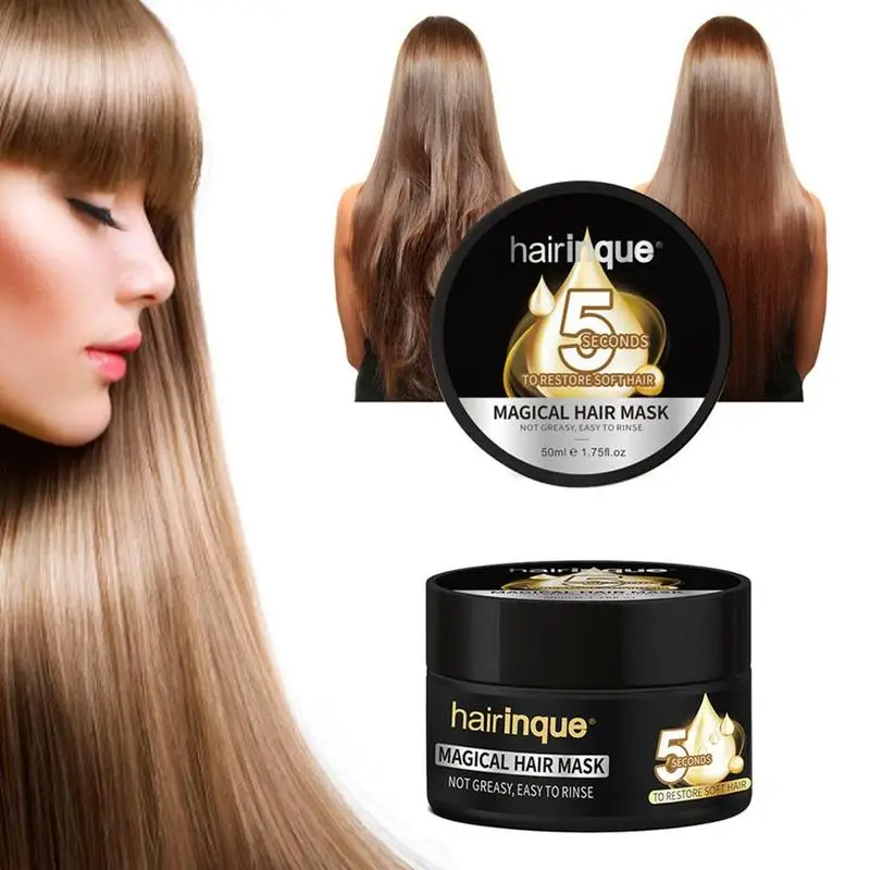 Hairinque 5 Seconds Hair Treatment Mask Moisturizing Nourishing Repairs Damage Restore Soft Care 50ml | Красота и здоровье