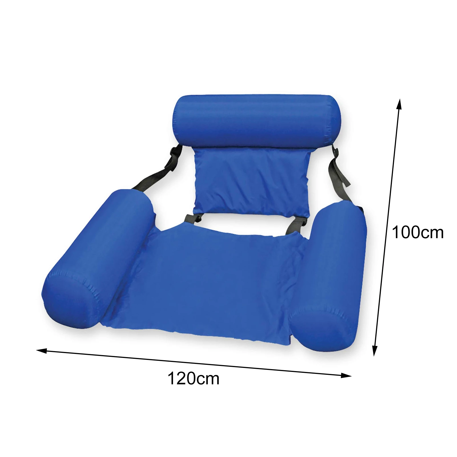 

Float Lounge Water Bed Swimming Pool Folding Adjustable With Backrest Entertainment Safe Inflatable Hammock Chair For Adult Kid