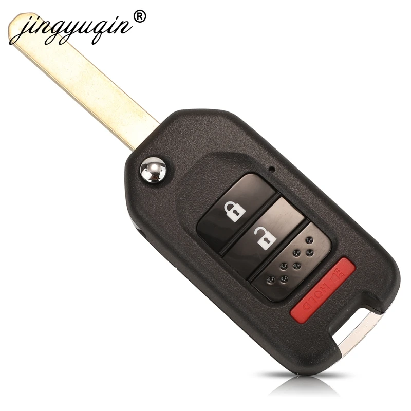 Jingyuqin 20 шт. 2/3 / 4BTN G лезвие складной автоматический флип чехол для ключа Honda VEZEL Civic