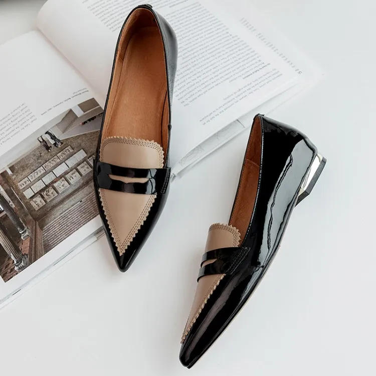 MLJUESE/женские туфли лодочки Сезон осень весна Женская обувь из мягкой коровьей