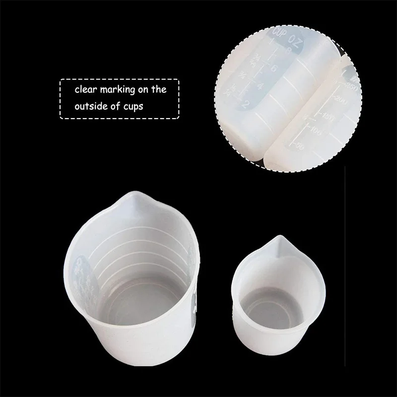 4 шт. Силиконовые Измерительные Чашки силиконовые чашки для смешивания