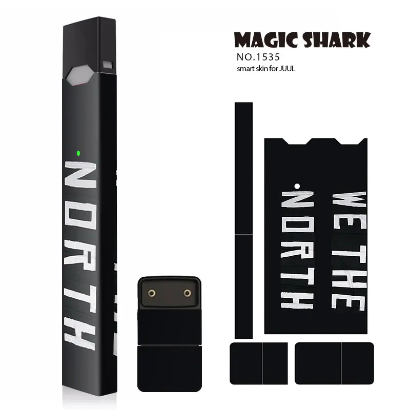 Чехол-накладка для Juul из ПВХ с изображением волшебной акулы мозга Луны звезды