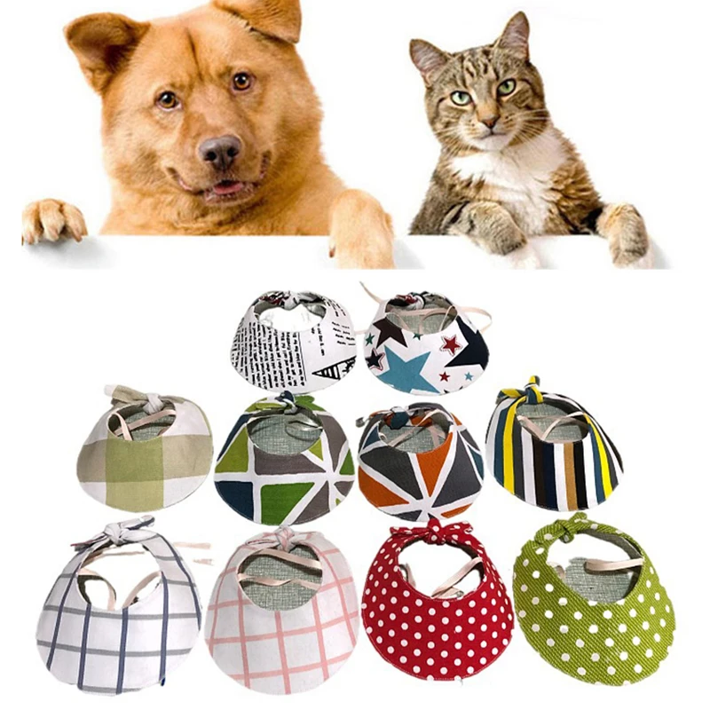 Pet Dog Cat Cap Breathable Summer Cool Sunhat Cute Printing Cloth Hat Outdoor Casual Caps Pet Products Dog Sunscreen Accessories