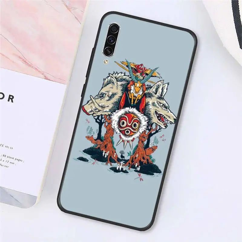 

Princess Mononoke Japanese Anime Phone Case For Samsung galaxy S 9 10 20 A 10 21 30 31 40 50 51 71 s note 20 j 4 2018 plus