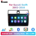 Srnubi Android 10 автомобильное радио для Suzuki Swift 2003-2010 мультимедийное видео 2 Din 4G WiFi GPS навигация Carplay DVD головное устройство