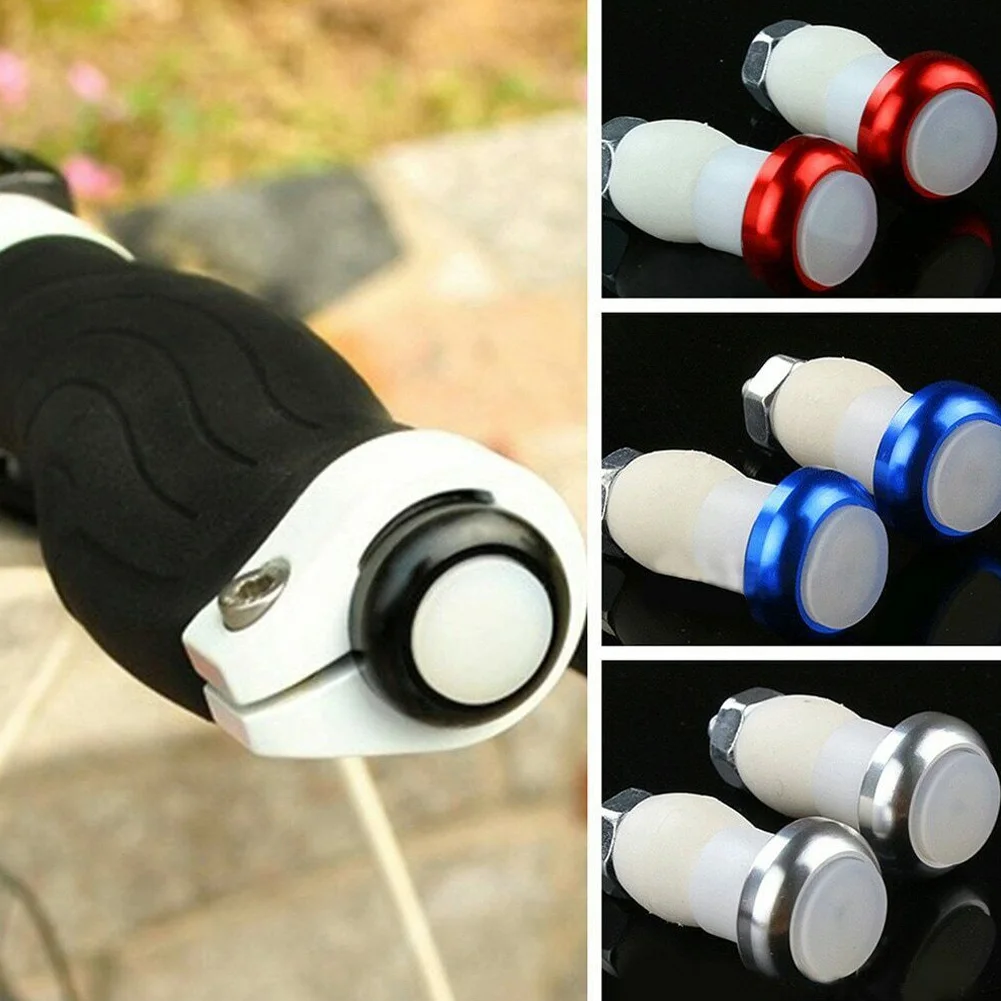 

1 Pair Safety Cycling Bike Turn Signal Handle Bar End Plug LED Red Light Lamp Magnetic Handle Light MC889