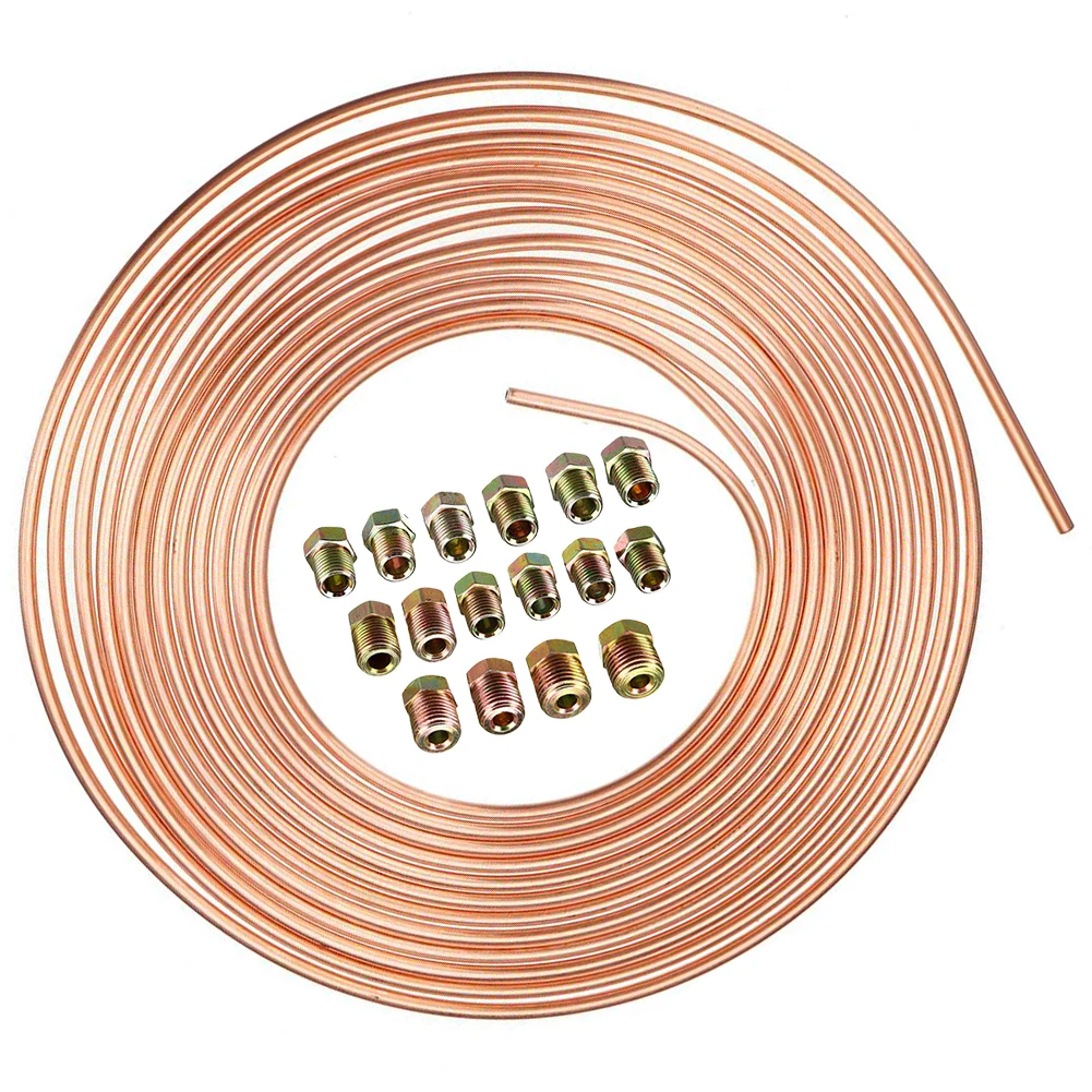 Новинка Лидер продаж 25 футов Рулонная катушка 3/16 дюйма комплект трубок тормозной