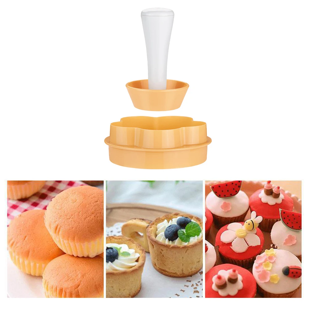 

Dough Egg Tart Shells Mold Baking Tool DIY Professional Burr-free Handle Smooth Rapid Prototyping Pastries Biscuit Cupcake Mold