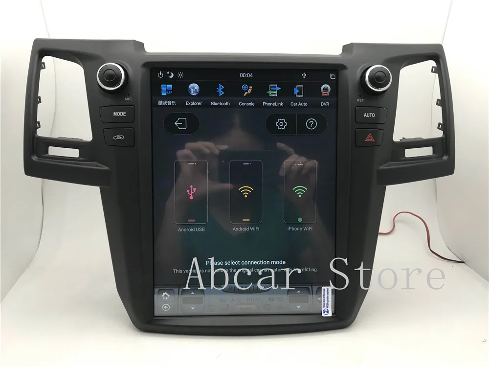 12,1 ''Tesla стиль Android 8,1 автомобильный dvd-плеер gps навигация для Toyota Fortuner 2007- головное устройство стерео PX6 HDMI радио ips