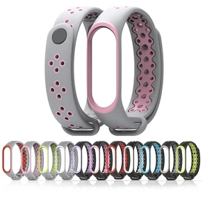 Ремешок для смарт-часов Xiaomi Mi Band 3, сменный силиконовый браслет для умного браслета Mi4, Mi Band 3
