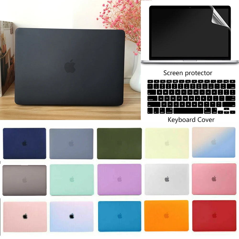 Матовый/прозрачный чехол для ноутбука Жесткий Чехол Apple Macbook Pro 13 M1 A2338 A1706 15 Touch Bar