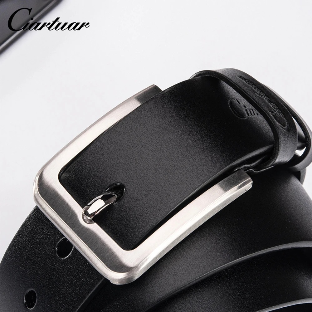 Мужской ремень из натуральной кожи с пряжкой язычком|Мужские ремни| |