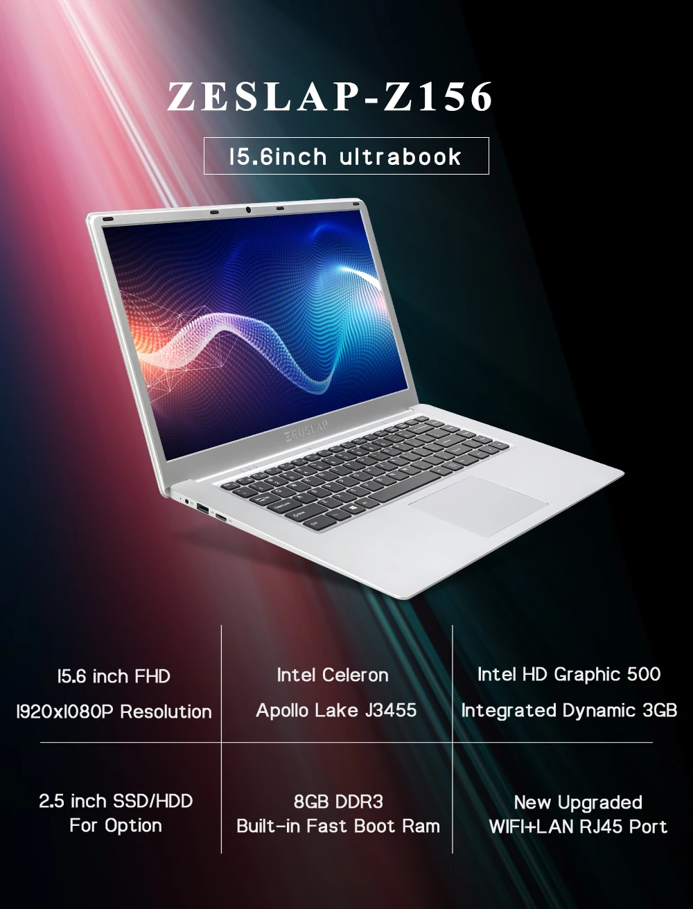 Laptop15.6 дюймов 8 ГБ ОЗУ+ 128 ГБ 256 ГБ 360 гб 720 Гб SSD Intel четырехъядерный процессор 1920*1080P Full HD Win10 система школьный ноутбук компьютер